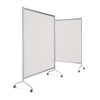 Cloison TEN-LIMIT Polycarbonate, facilement mobile avec son piètement à roulettes
