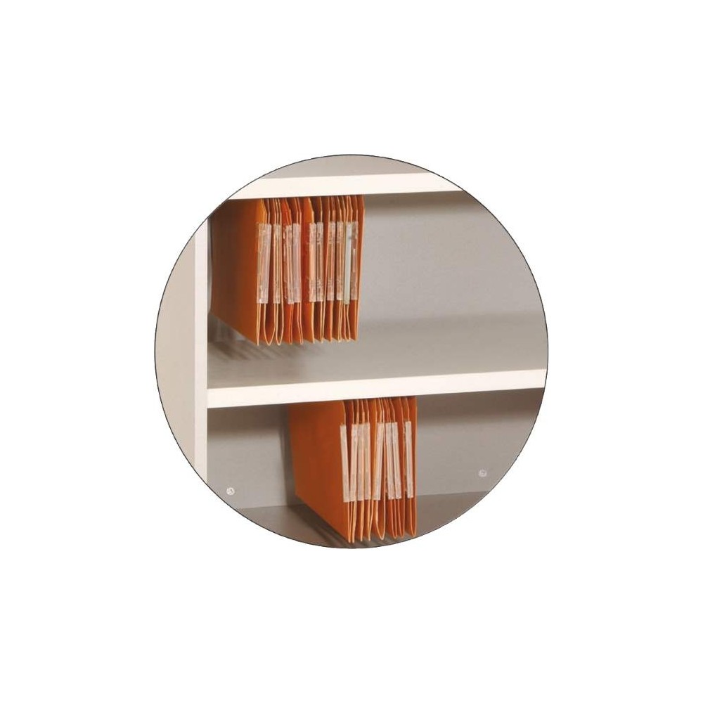 Tablettes métal pour accrochage des DS  (option)