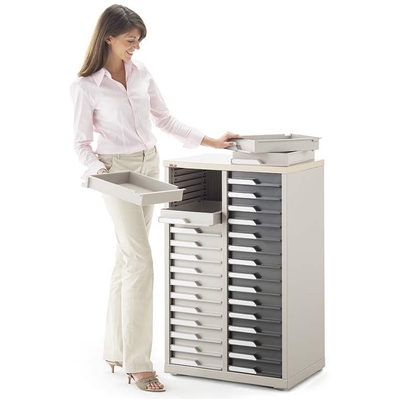 Armoire 2 colonnes, équipée de tiroirs