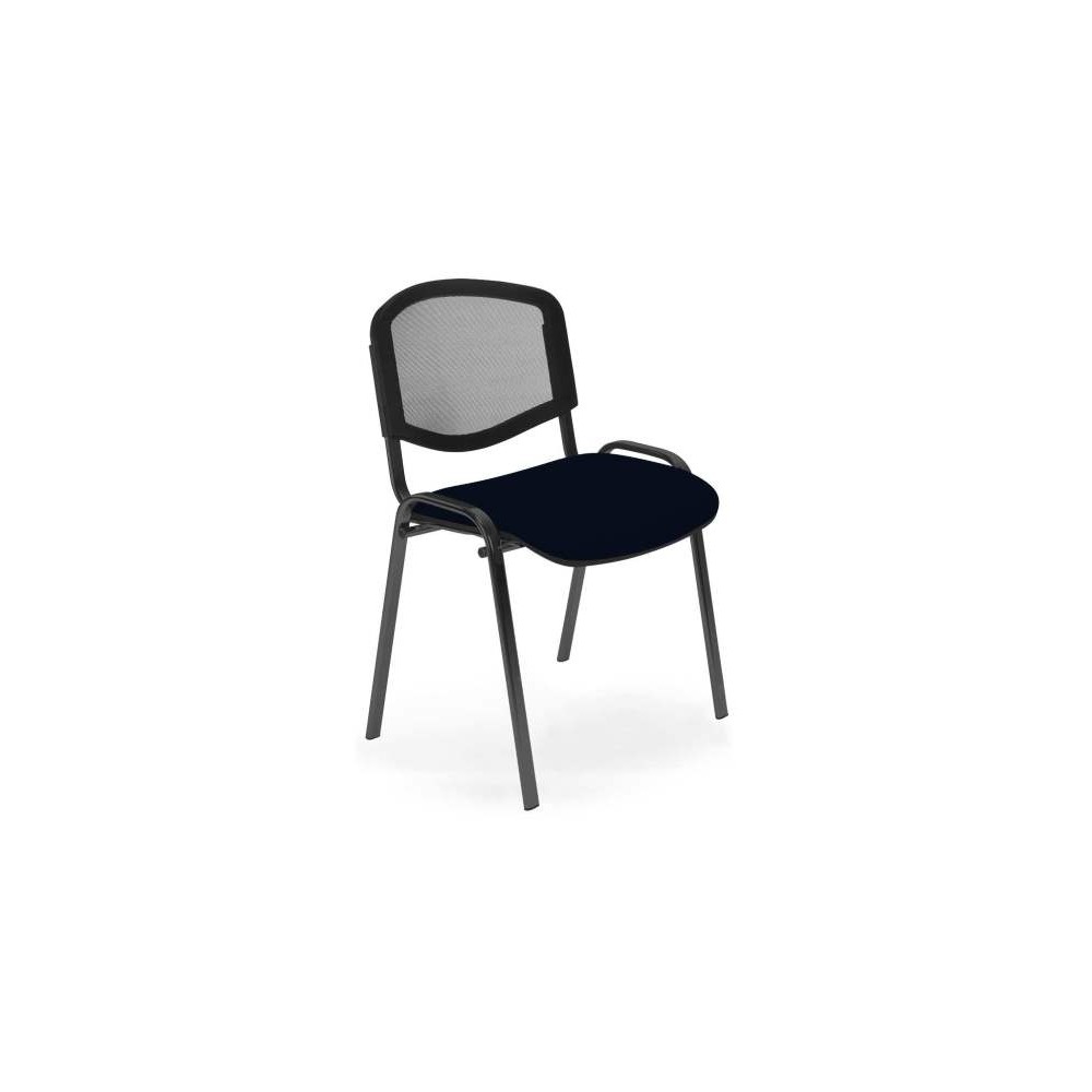 Chaise LENA-MESH, assise noire
