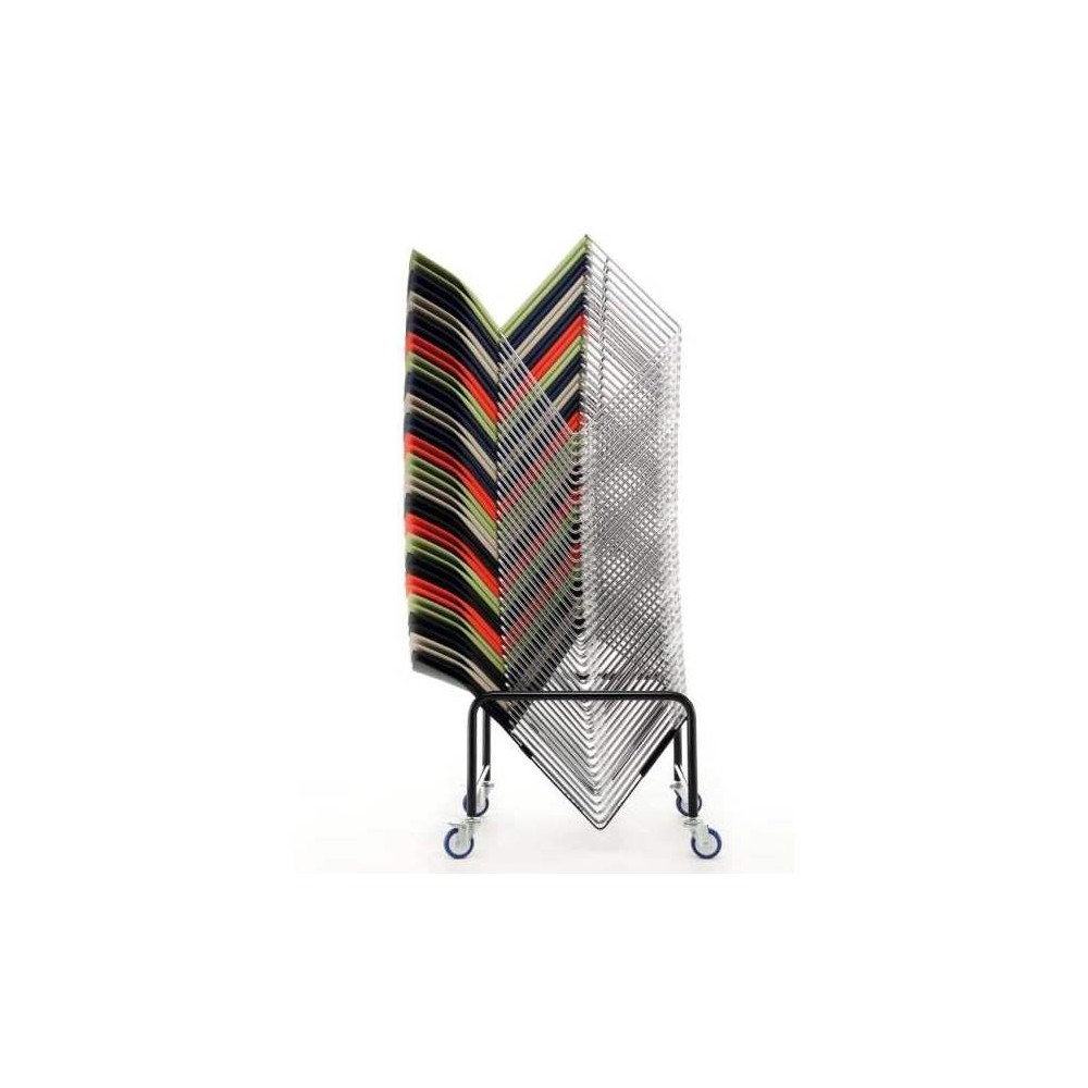 Chaise LINO, empilable par 15, ou par 45 sur son chariot