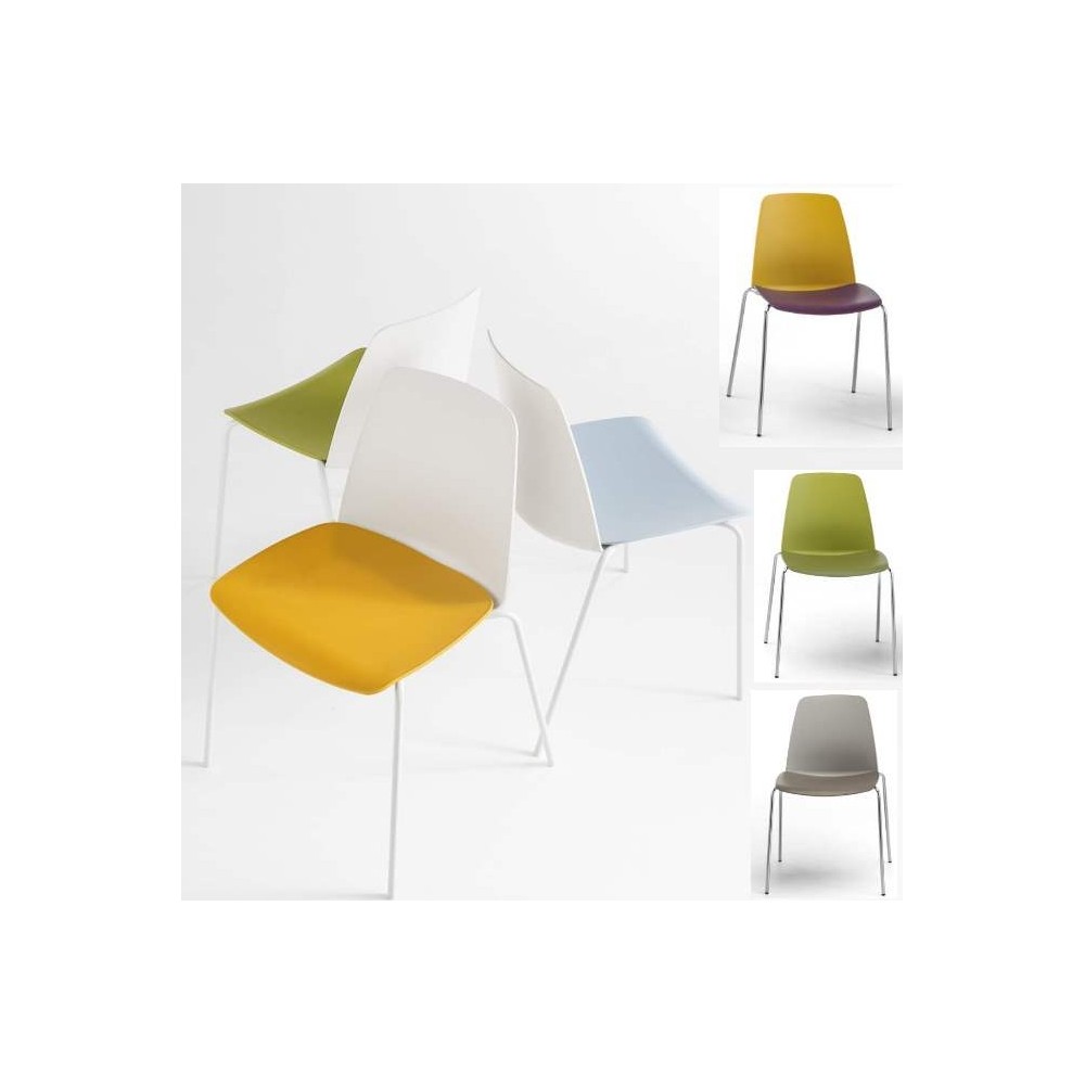 Quelques chaises de différentes associations de couleur