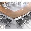 Table conférence, 432 x 390 cm, pour 20 personnes