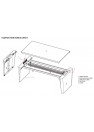 Bureau droit X10, schéma technique