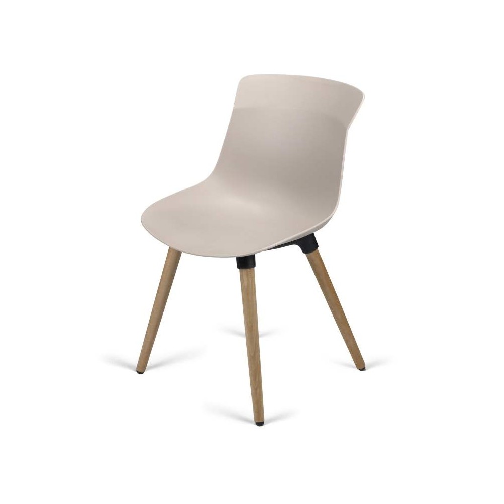 Chaise LUMO, coque P04- Taupe