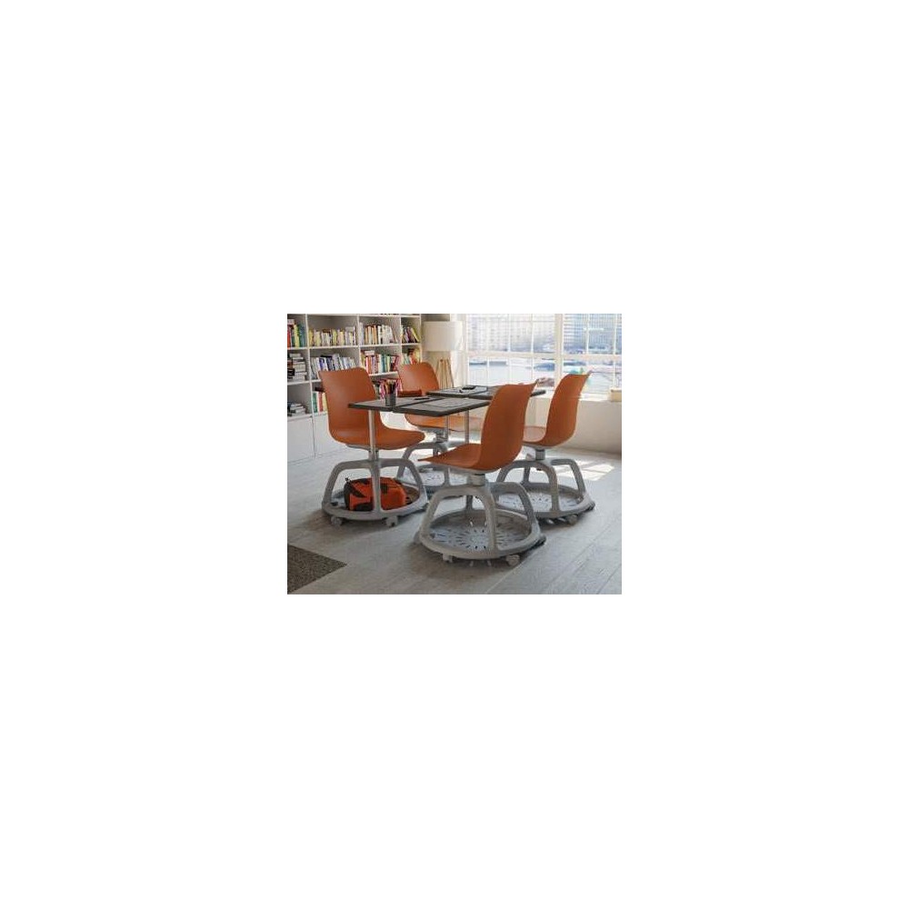 LEARN, chaise spéciale Formation, coloris Saumon
