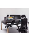 Bureau bench WOOD . L'écran de bureau est en option.