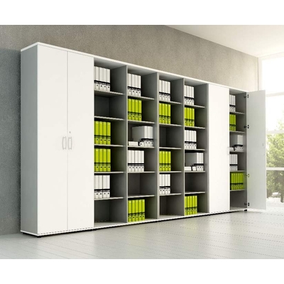 Armoire très haute WOOD, hauteur 219 cm, avec ou sans portes