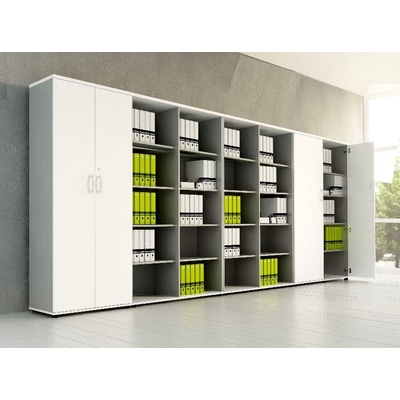 Armoire haute WOOD, hauteur 183 cm, avec ou sans portes