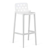Tabouret haut FLOW, empilable par 6. Coloris blanc