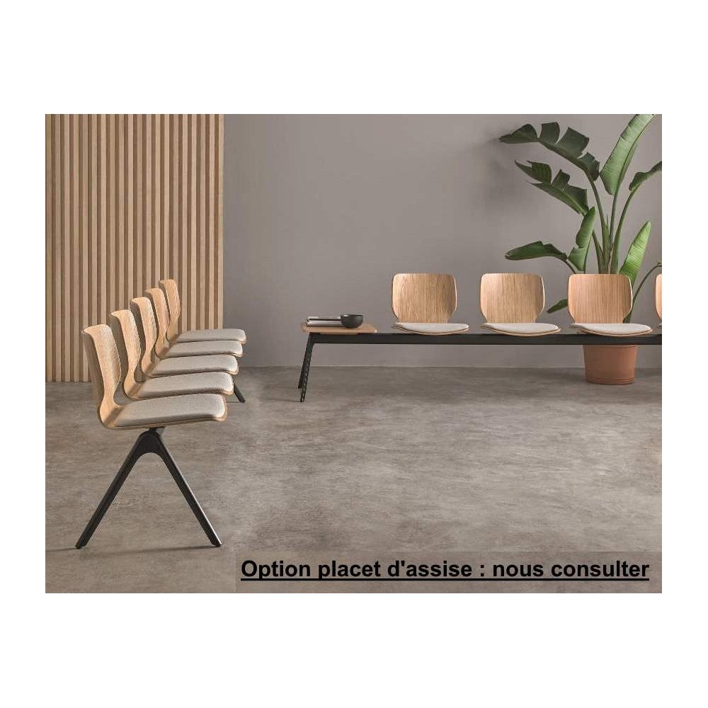 Option : placet d'assise. Nous consulter (plusieurs gammes de tissu ou tissu enduit)
