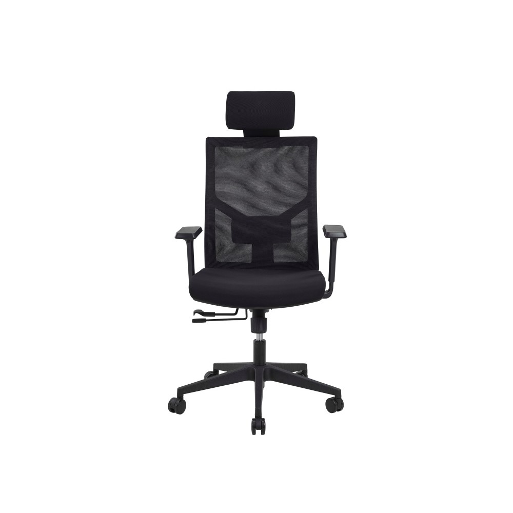 Fauteuil ZACK, manager : têtière, accoudoirs, soutien lombaire réglables