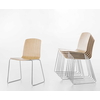 Chaise conference ANNA, pied traineau, empilable