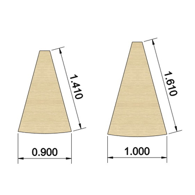 Tables de liaison angle 30°, profondeur 141 ou 161 cm