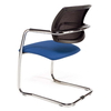 HANS, fauteuil luge, dossier résille, assise bleue.
