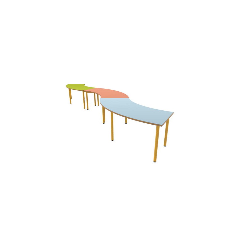 Composition avec tables arc 60°