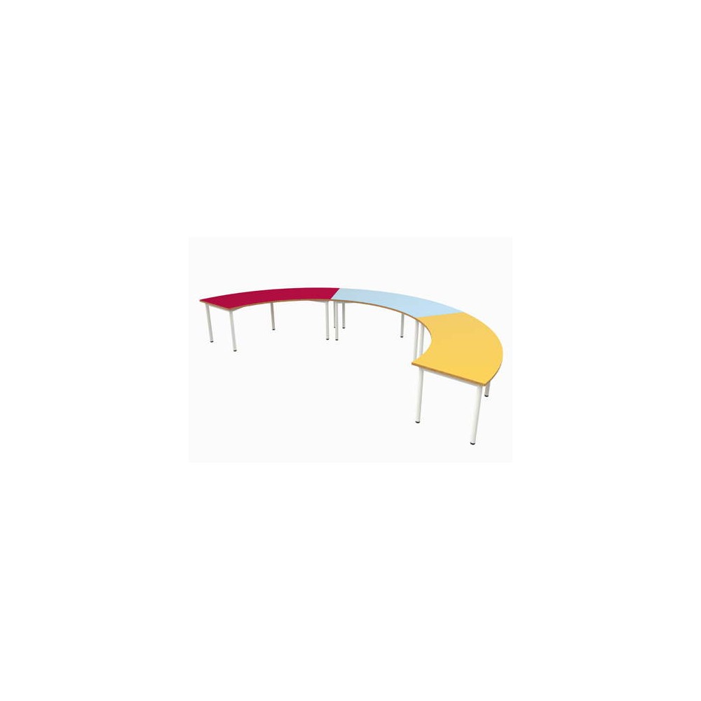 Composition avec tables arc 60°
