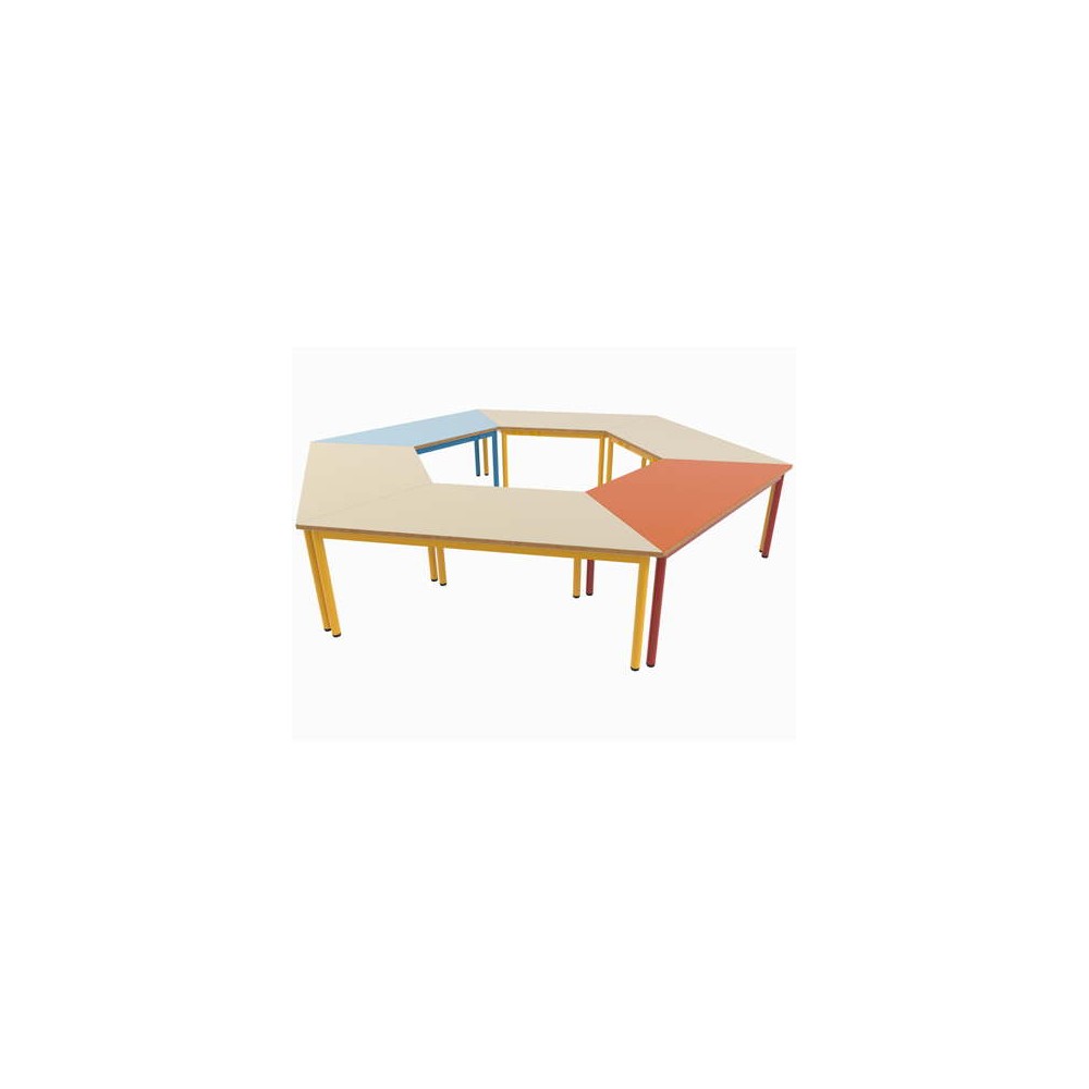 Composition avec tables forme Trapèze
