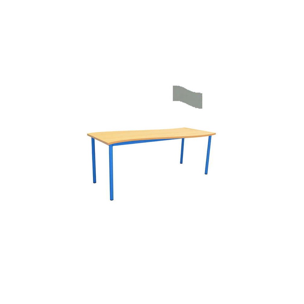 Table Maternelle FLEUR, forme rectangle vague