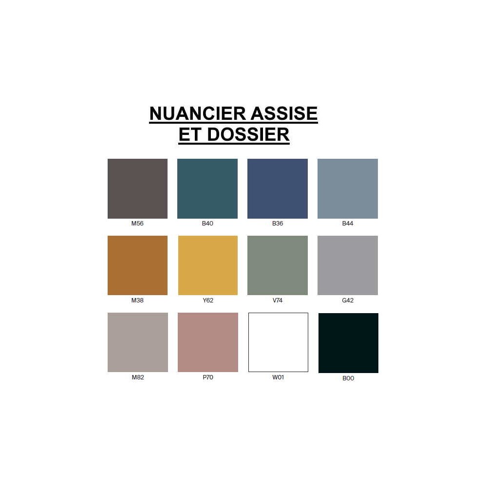 Nuancier Polypro (assise et dossier)