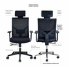 Fauteuil ZACK, manager : fiche technique