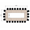 Table INEO, 24 places, forme rectangle