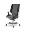Fauteuil ergonomique ASKAR sans têtière, revêtement tissu avec flancs noirs