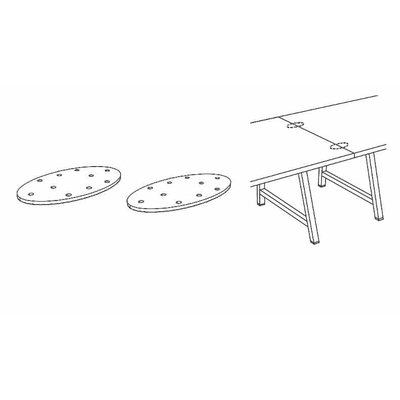 Table COHÉSION : platines de liaison