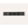 Bloc encastré : 3 x 220V + 1 USB-A + 1 USB-C, avec câble d'alimentation.