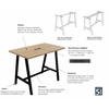 Table haute COHÉSION, fiche technique