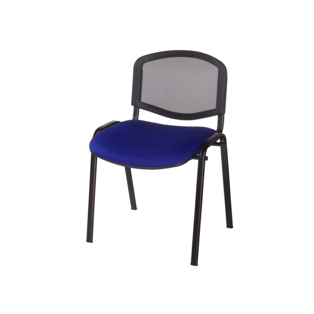 Chaise LENA-MESH, assise bleue