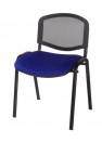 Chaise LENA-MESH, assise bleue