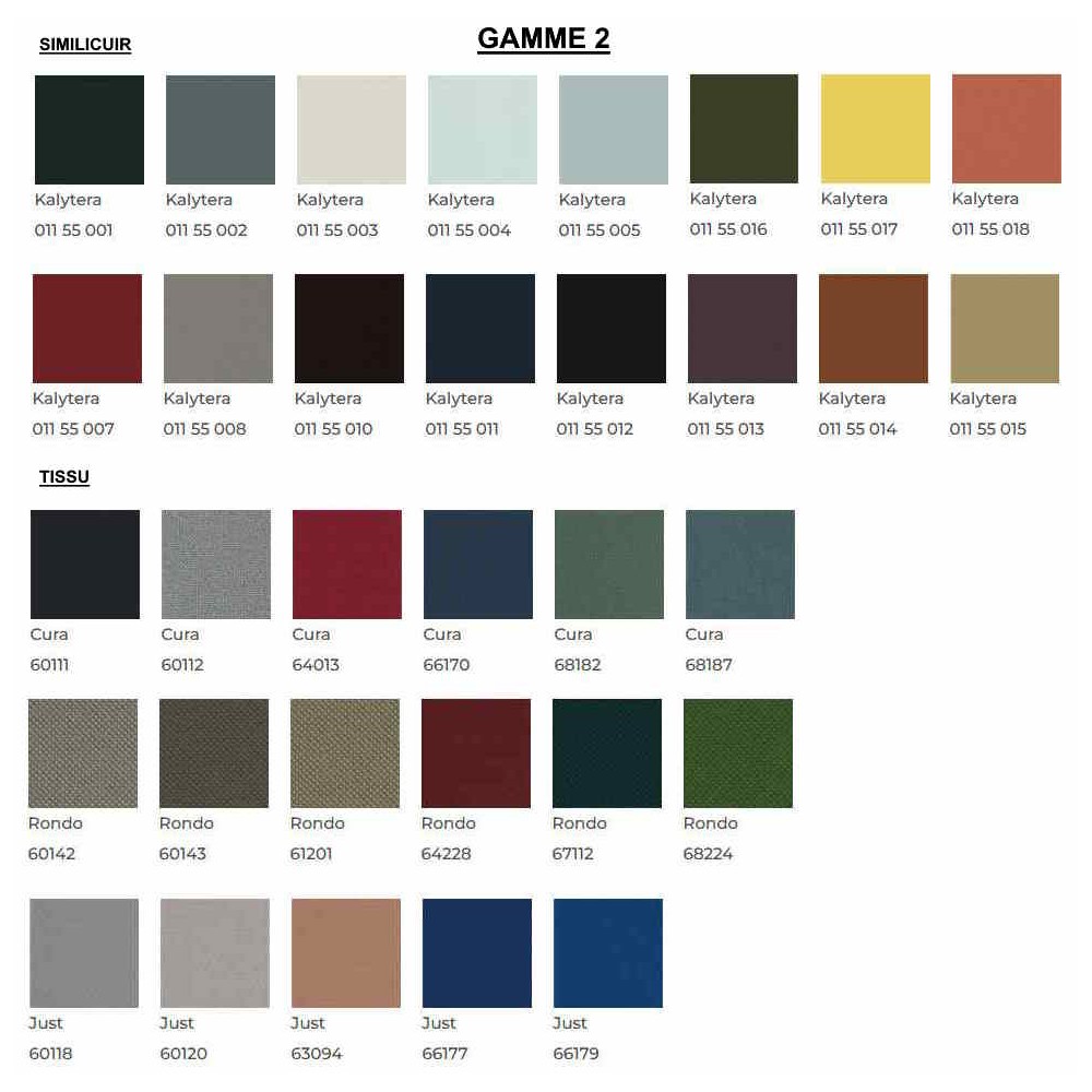 Tissu et simillicuir gamme 2