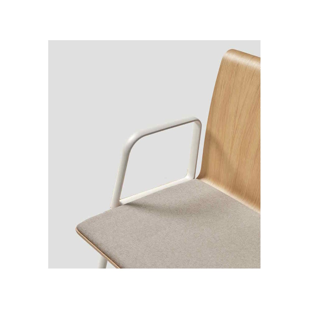 Banc d'accueil LINE-WOOD, chêne naturel et placet d'assise 