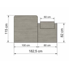 Comptoir LOLA, accueil PMR : dimensions