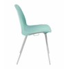 HELENA, chaise coque empilable et accrochable, coloris VERT PALE (Promo)