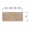 Table abattante POP-UP, profondeur 70 cm