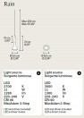 Suspension RAIN, fiche technique
