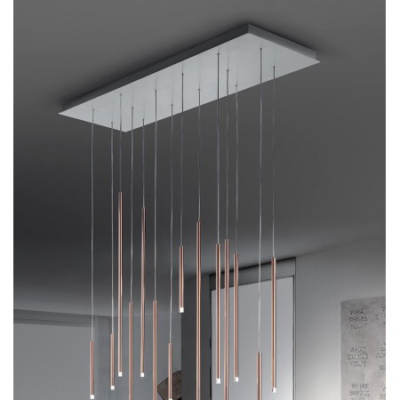 Patère de suspension rectangle, pour 14 suspensions