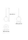 Suspension RANDOM, dimensions