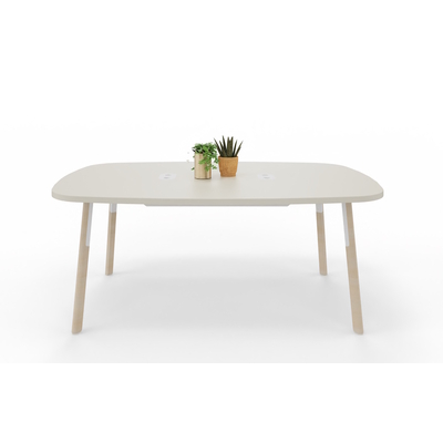 Table NEW MEETING, 120 x 120 cm, pieds métal