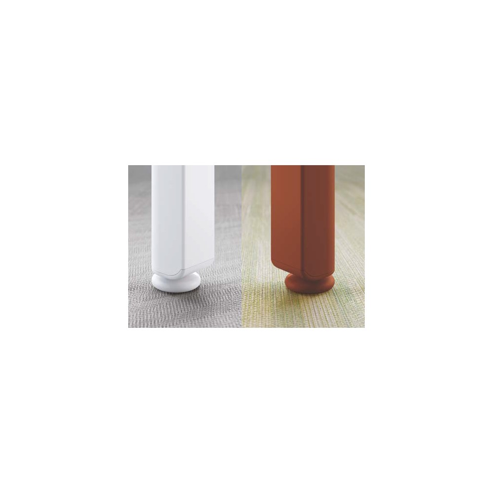 Pieds métal avec embout assorti