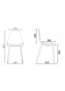 Chaise CHIARA, dimensions
