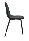 Chaise CHIARA de profil, coloris Noir