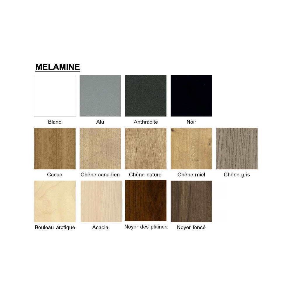 Voile de fond mélaminé WOOD ou YOGI, nuancier