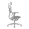 Fauteuil ERGO-HE2, vue de profil, résille grise