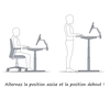 Les bonnes pratiques ergonomiques : alternez vos positions.