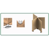 Liaison droite orientable, pour 4 cloisons
