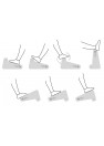 Repose-pied FOOTREST-3, les différentes positions